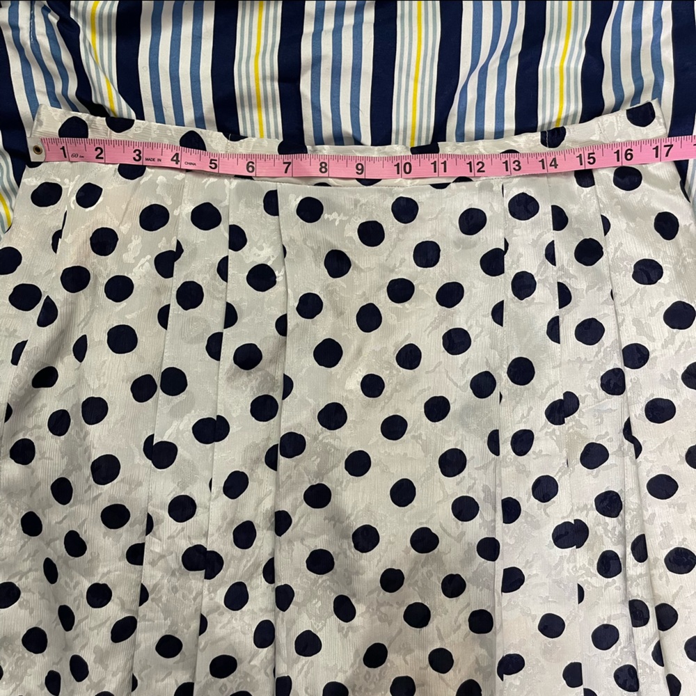 Vintage Givenchy Polka Dot Shimmer Midi Skirt - Picture 15 of 15